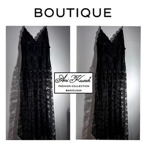 Vintage Black Lace Slip